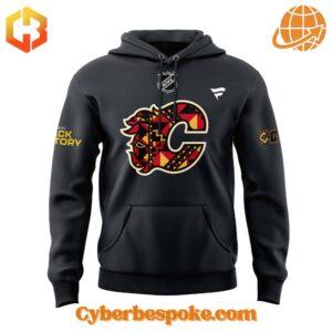 The Calgary Flames Black History Month Hoodie makes every outfit stand out.