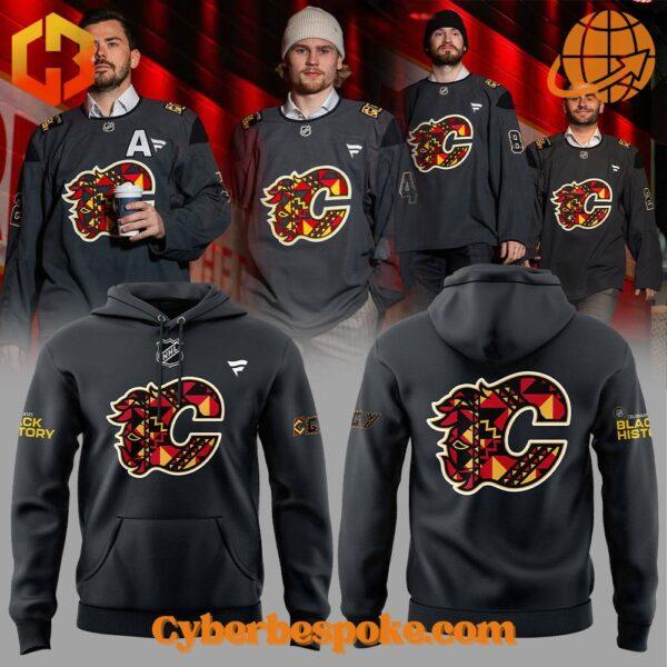 The Calgary Flames Black History Month Hoodie makes every outfit stand out.