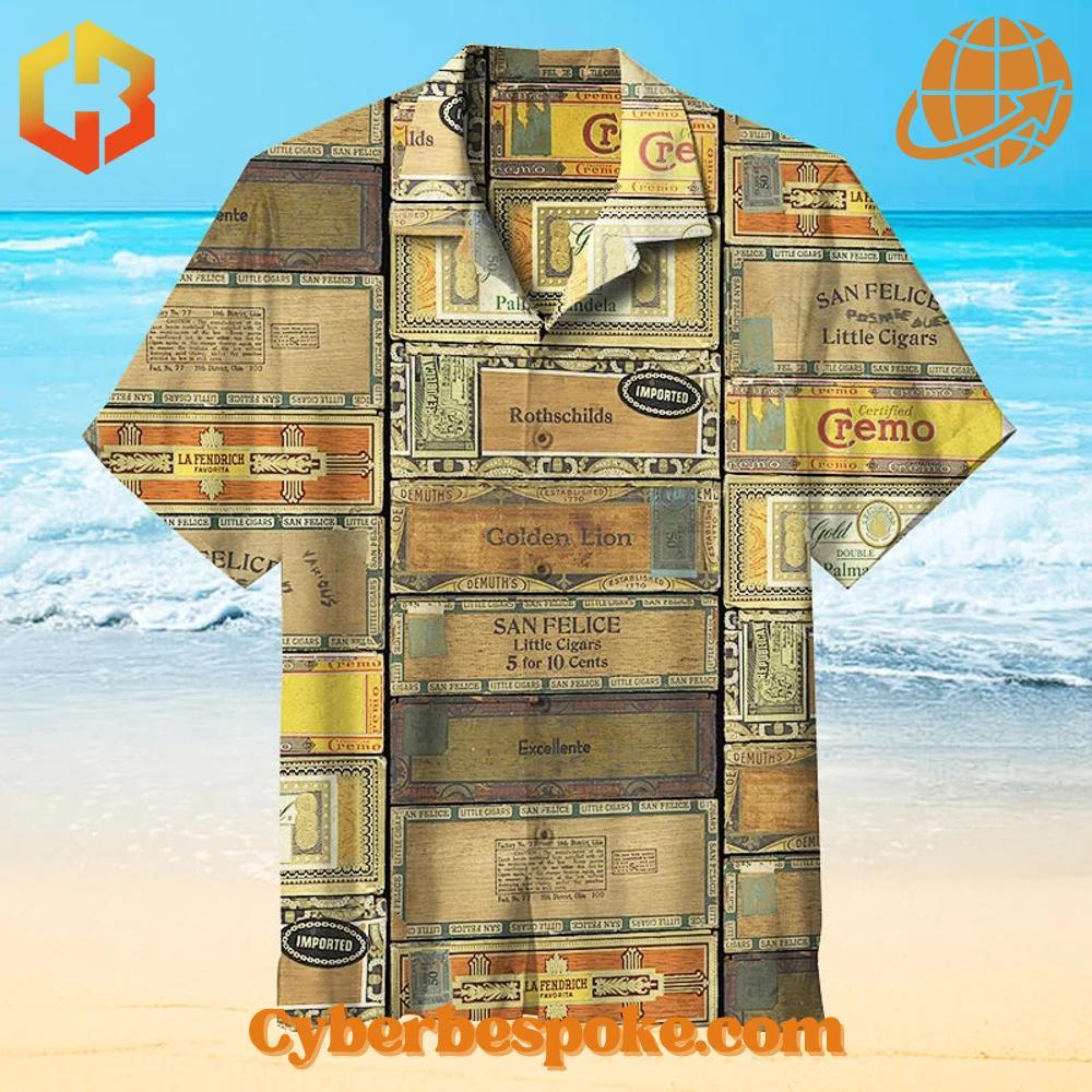 Cigar Boxes Vintage Hawaiian Shirt The Cigar Boxes Vintage Hawaiian Shirt makes every outfit effortless.