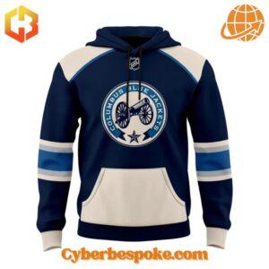 Stylish and comfortable Columbus Blue Jackets Old Logo Chill Guy Hoodie designed for all-day wear.