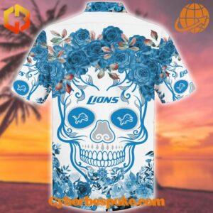 The Detroit Lions Sugar Skull Hawaiian Shirt makes every outfit stand out.