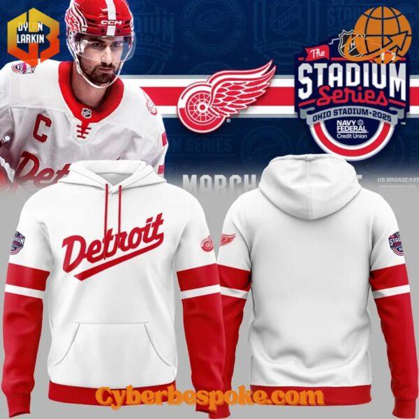 Stylish and comfortable 1 Detroit Red Wings 2025 Stadium Series Hoodie designed for all-day wear.