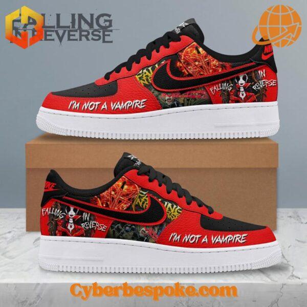 Lightweight and breathable Falling In Reverse I'm Not A Vampire Nike Air Force Shoes, perfect for any occasion.