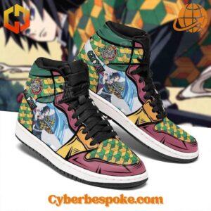 The Giyu Tomioka Demon Slayer Air Jodan High Top Shoes fuses comfort with cutting-edge design