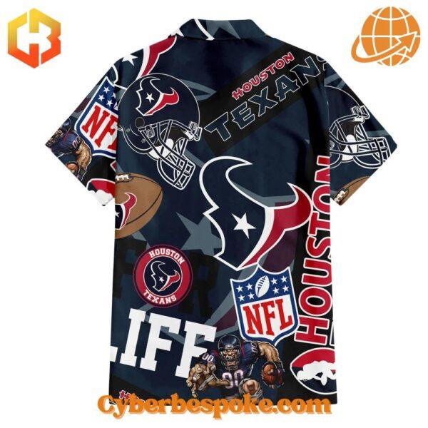 The Houston Texans For Life Hawaiian Shirt makes every outfit stand out.