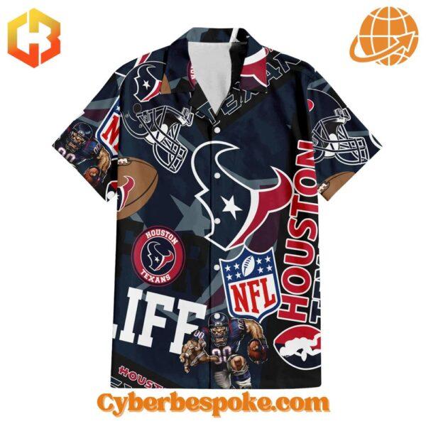 The Houston Texans For Life Hawaiian Shirt makes every outfit stand out.