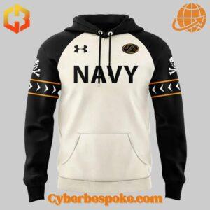 The Jolly Rogers Navy Midshipmen Baseball Hoodie makes every outfit stand out.