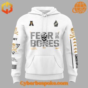 The Jolly Rogers Navy Midshipmen Fear The Bones Hoodie makes every outfit effortless.