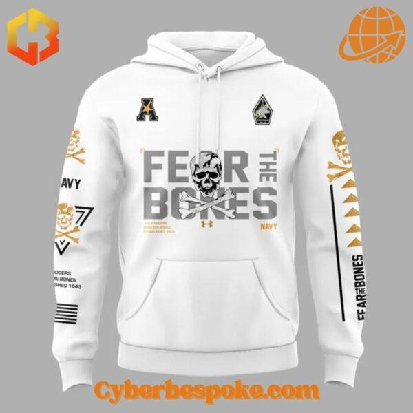 The Jolly Rogers Navy Midshipmen Fear The Bones Hoodie makes every outfit effortless.