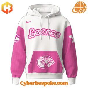 Stylish and breathable Leones De Yucatán X Barbie Night Game Hoodie, perfect for any occasion.