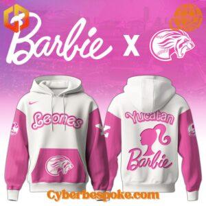 Stylish and breathable Leones De Yucatán X Barbie Night Game Hoodie, perfect for any occasion.