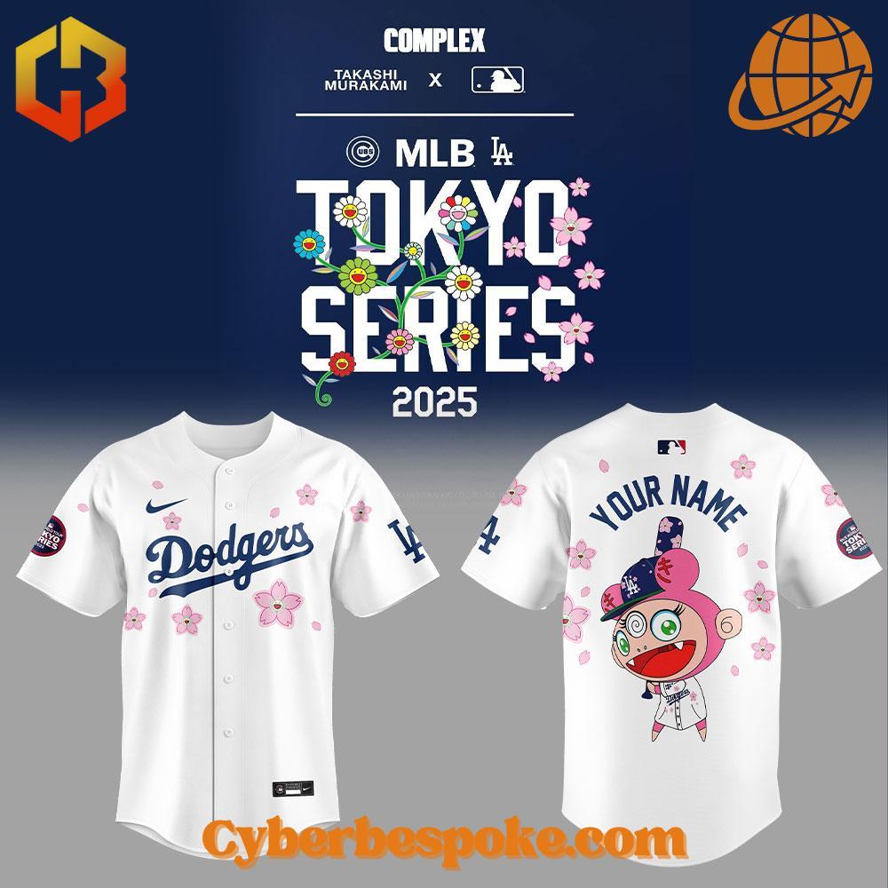 Los Angeles Dodgers Takashi Murakami Mlb Tokyo Series Custom Baseball Jersey The Los Angeles Dodgers Takashi Murakami Mlb Tokyo Series Custom Baseball Jersey makes every outfit effortless.