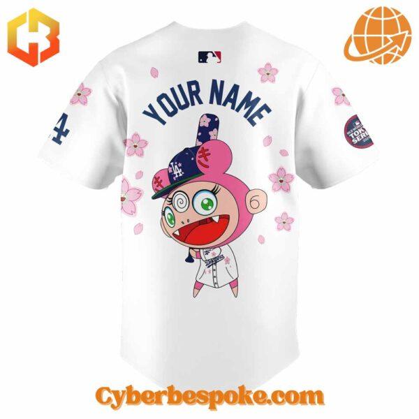 The Los Angeles Dodgers Takashi Murakami Mlb Tokyo Series Custom Baseball Jersey makes every outfit effortless.