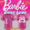 Stylish and comfortable Miami Marlins Barbie Night Baseball Jersey designed for all-day wear.