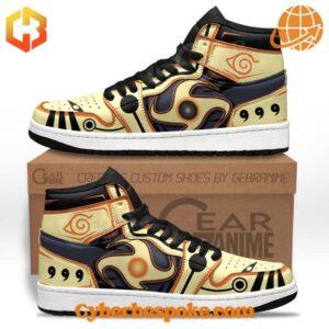 The 2 Naruto Uzumaki Bijuu Rasenshuriken Air Jordan 1 High is made to move with you.