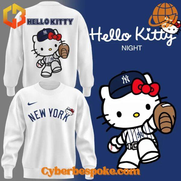 Stylish and comfortable New York Yankees Hello Kitty Shirt designed for all-day wear.