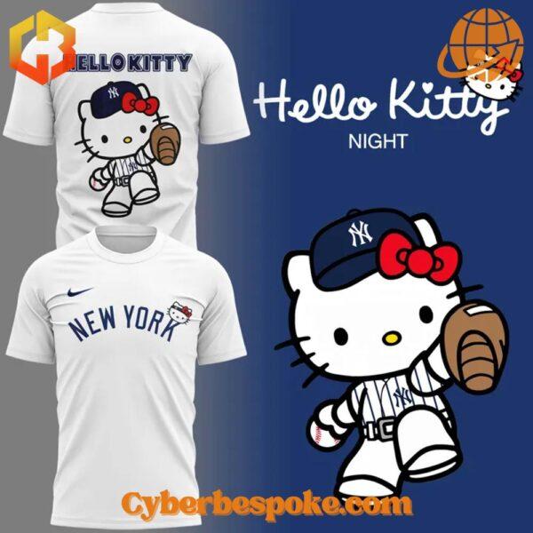 Stylish and comfortable New York Yankees Hello Kitty Shirt designed for all-day wear.