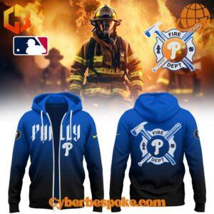 Stylish and breathable Philadelphia Phillies Firefighter Appreciation Night Hoodie, perfect for any occasion.