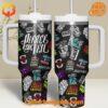 Pierce The Veil Tumbler 40oz front view with vibrant collage design.