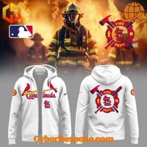 Stylish and breathable St Louis Cardinals Firefighter Appreciation Night Hoodie, perfect for any occasion.