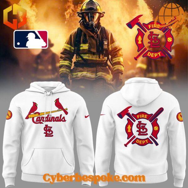 Stylish and breathable St Louis Cardinals Firefighter Appreciation Night Hoodie, perfect for any occasion.