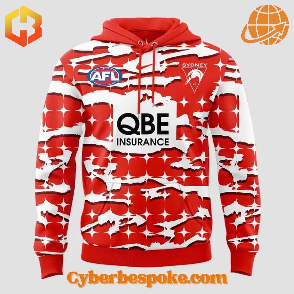 2 Sydney Swans Afl 2025 Hoodie Stylish and comfortable 2 Sydney Swans Afl 2025 Hoodie designed for all-day wear.