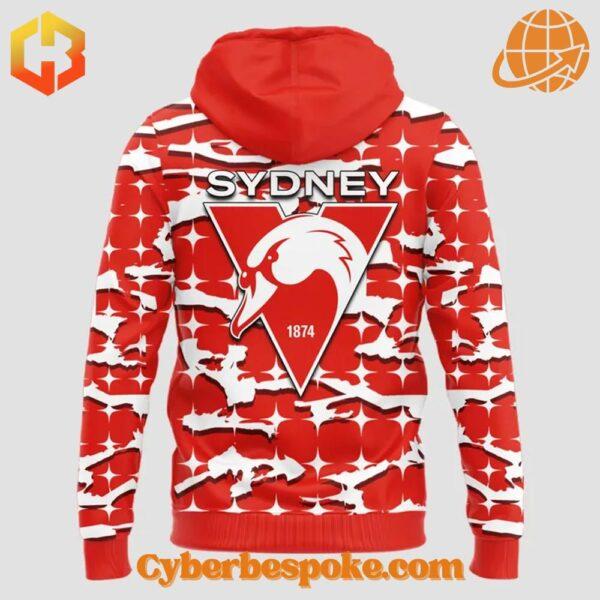 Stylish and comfortable 3 Sydney Swans Afl 2025 Hoodie designed for all-day wear.