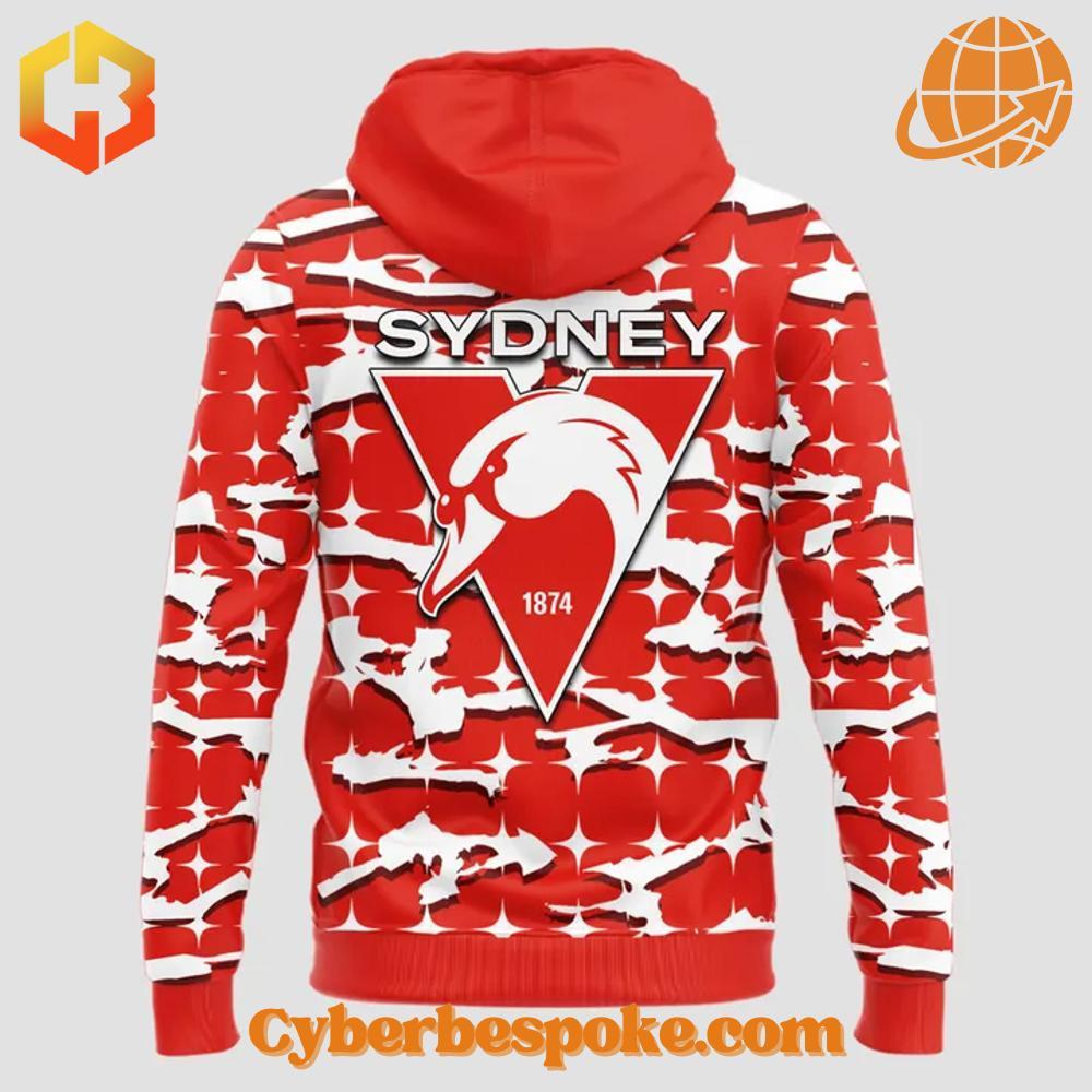 3 Sydney Swans Afl 2025 Hoodie Stylish and comfortable 3 Sydney Swans Afl 2025 Hoodie designed for all-day wear.