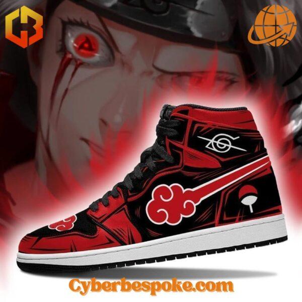 The Uchiha Itachi Akatsuki Air Jodan High Top Shoes fuses comfort with cutting-edge design