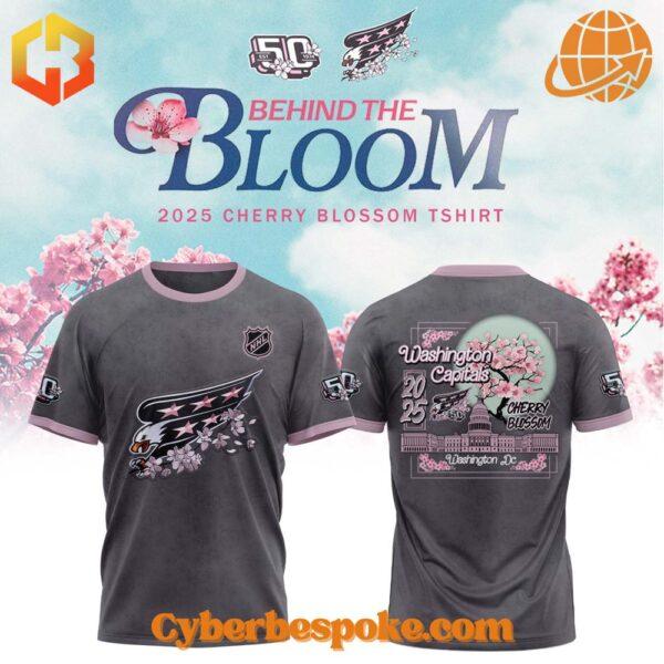 Stylish and breathable Washington Capitals Th Anniversary Cherry Blossom Hoodie, perfect for any occasion.