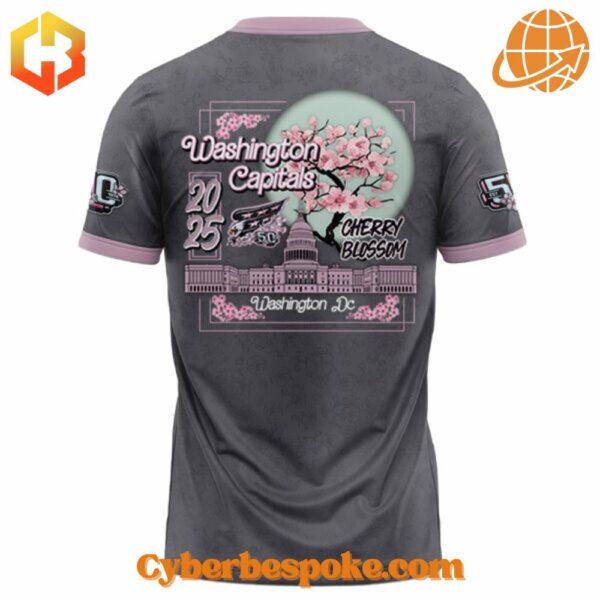 Stylish and breathable Washington Capitals Th Anniversary Cherry Blossom Hoodie, perfect for any occasion.